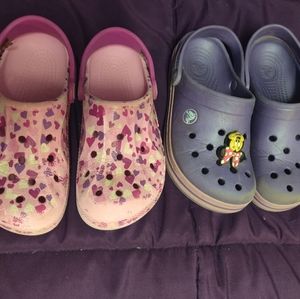 Lot of two pairs of Crocs